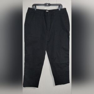 a new day Women's Black Pants Stretch Chinos Size (16)